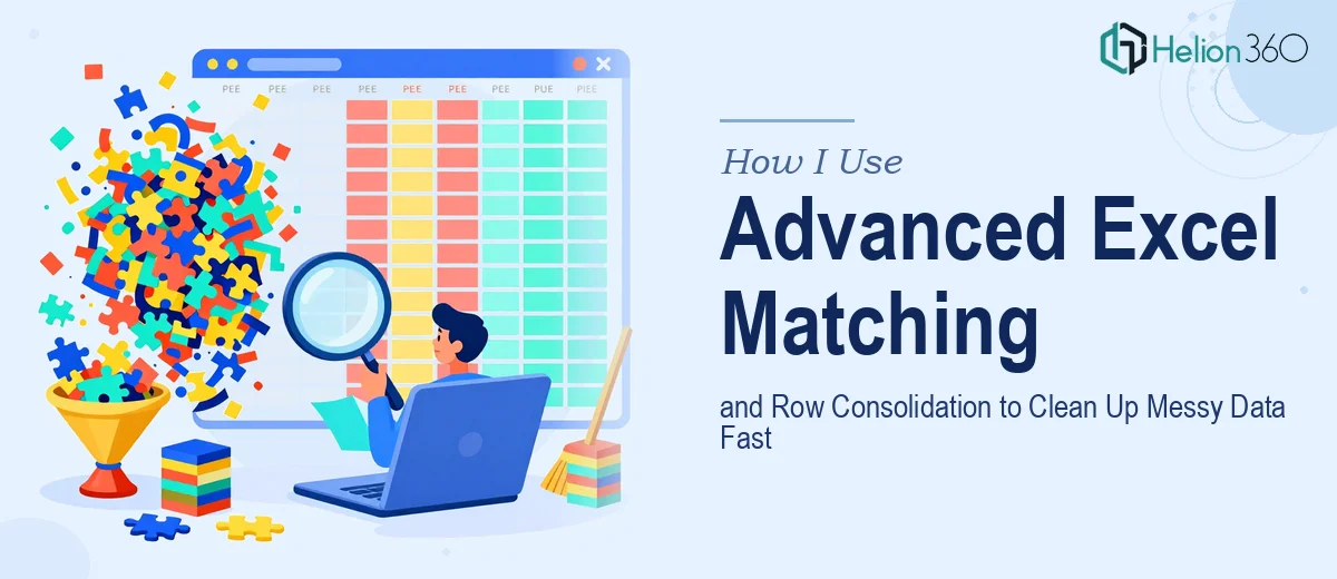 How I Use Advanced Excel Matching and Row Consolidation to Clean Up Messy Data Fast