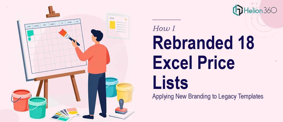 How I Applied New Branding to 18 Legacy Excel Price List Templates
