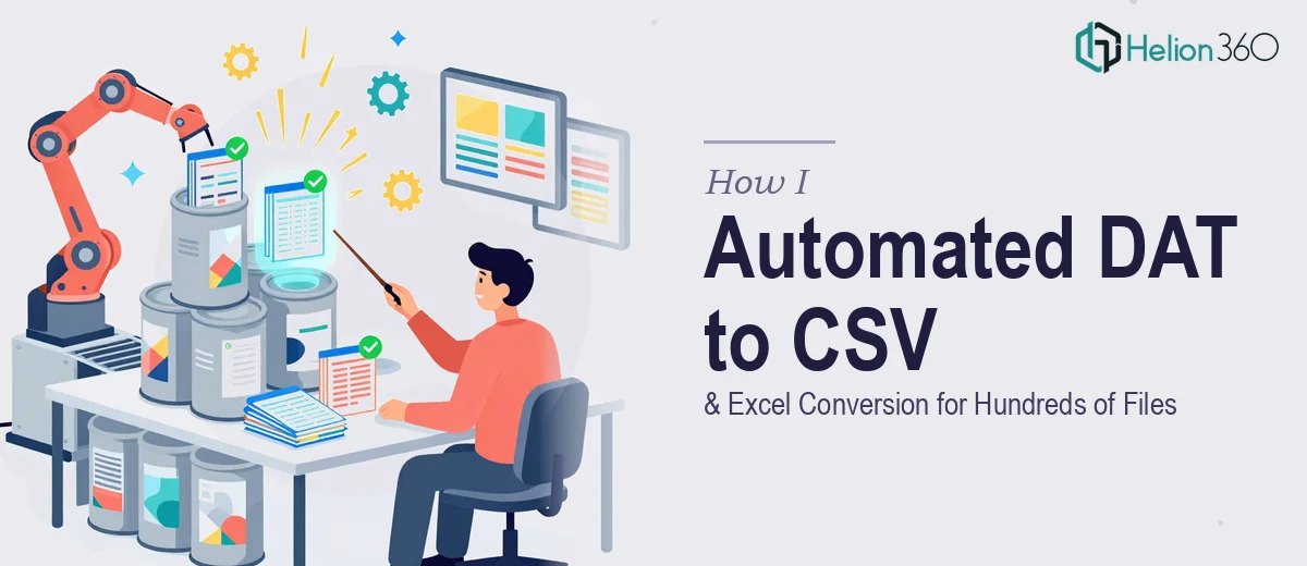 How I Automated the Conversion of Hundreds of .DAT Files to CSV and Excel