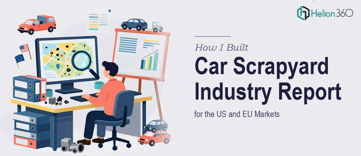 How I Built a Comprehensive Car Scrapyard Industry Research Report for the US and EU Markets