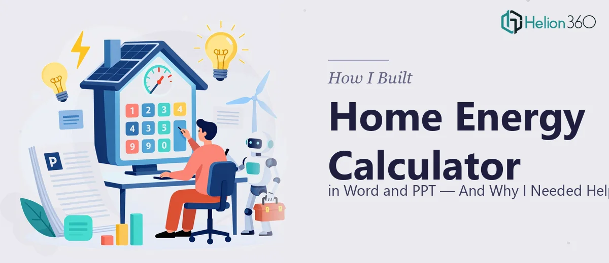 How I Built a Home Energy Calculator in Word and PPT (And Why I Needed Help)