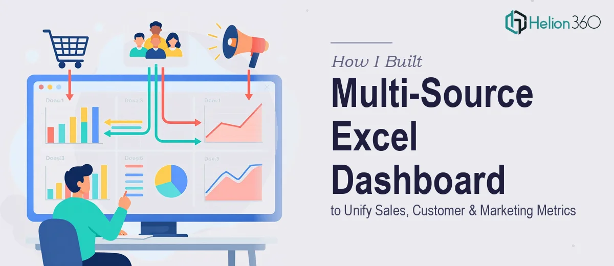 How I Built a Multi-Source Excel Dashboard to Unify Sales, Customer, and Marketing Metrics