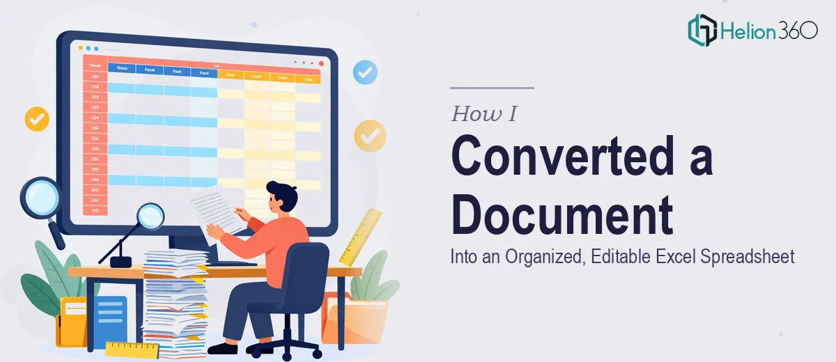 How I Converted a 26-Page Document Into an Organized, Editable Excel Spreadsheet