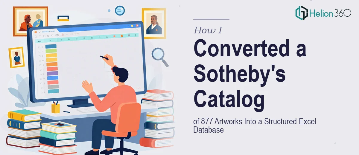 How I Converted a Sotheby's Catalog of 877 Artworks Into a Structured Excel Database