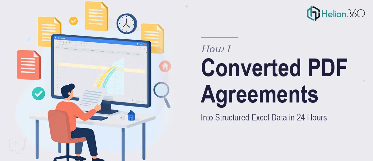 How I Converted Purchase Agreement PDFs Into Structured Excel Data in 24 Hours