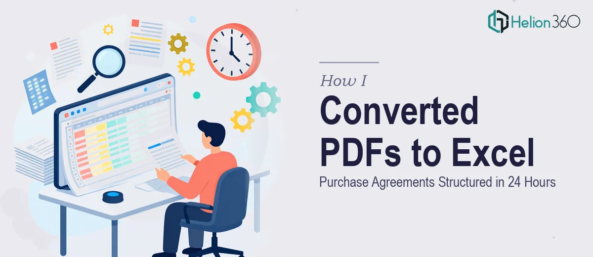 How I Converted Purchase Agreement PDFs Into Structured Excel Data in 24 Hours