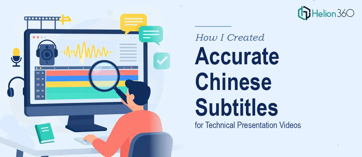How I Created Accurate Chinese Subtitles for Technical Presentation Videos