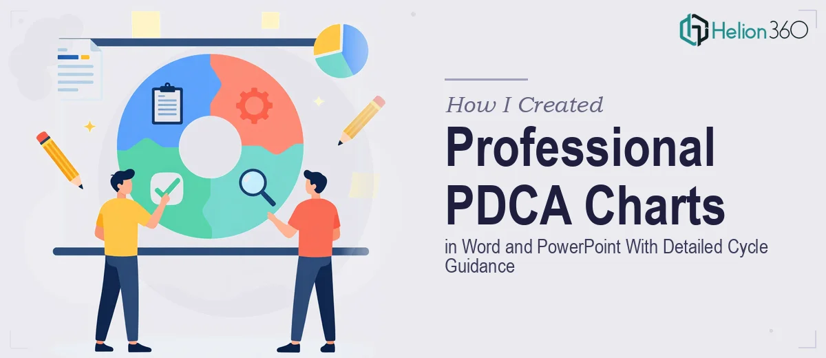 How I Created Professional PDCA Charts in Word and PowerPoint With Detailed Cycle Guidance