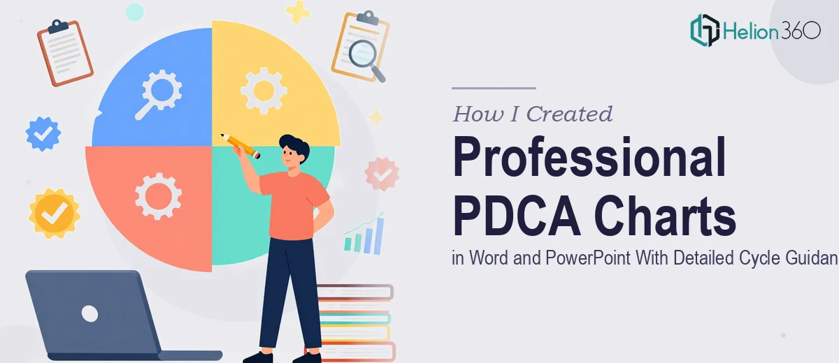 How I Created Professional PDCA Charts in Word and PowerPoint With Detailed Cycle Guidance