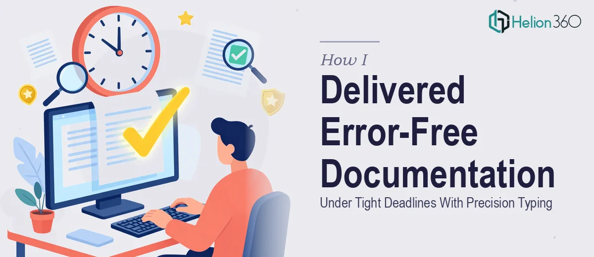 How I Delivered Error-Free Documentation Under Tight Deadlines With Precision Typing
