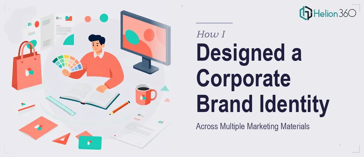 How I Designed a Cohesive Corporate Brand Identity Across Multiple Marketing Materials