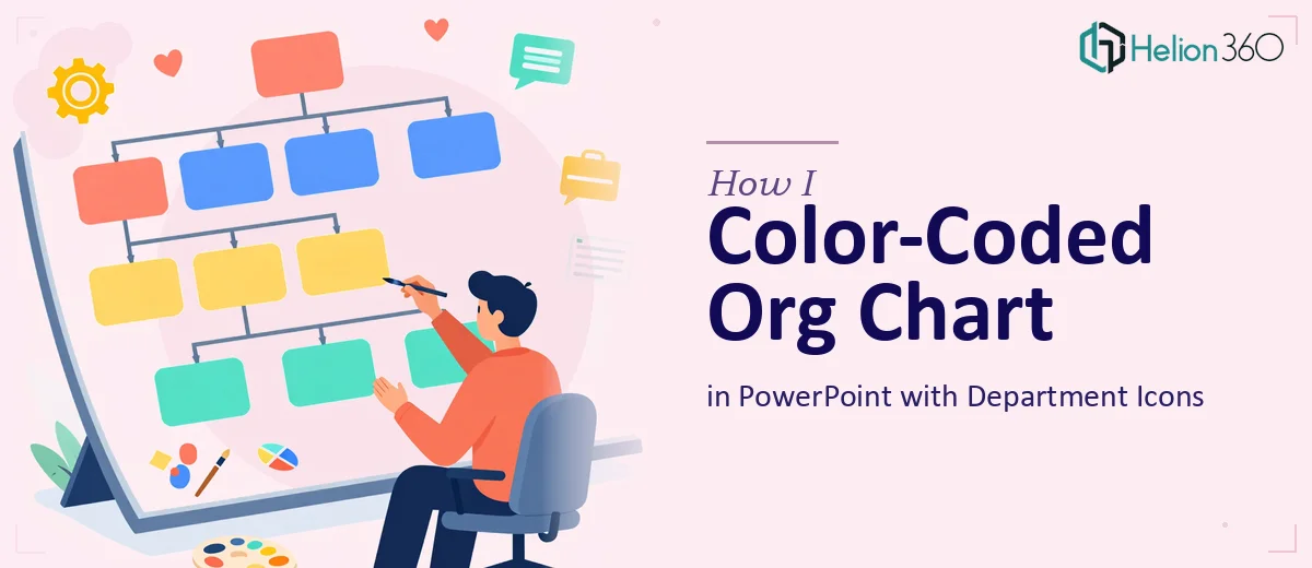 How I Designed a Color-Coded Organizational Chart in PowerPoint With Department Icons