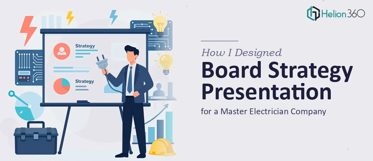 How I Designed a Compelling Board Strategy Presentation for a Master Electrician Company