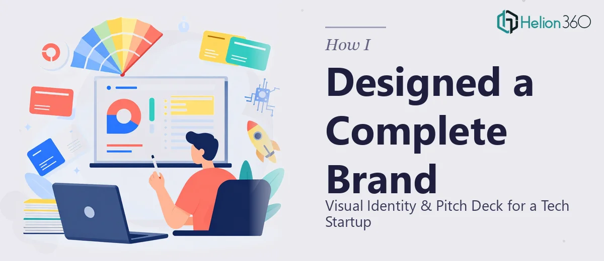 How I Designed a Complete Visual Identity and Pitch Deck for a Tech Startup Launch