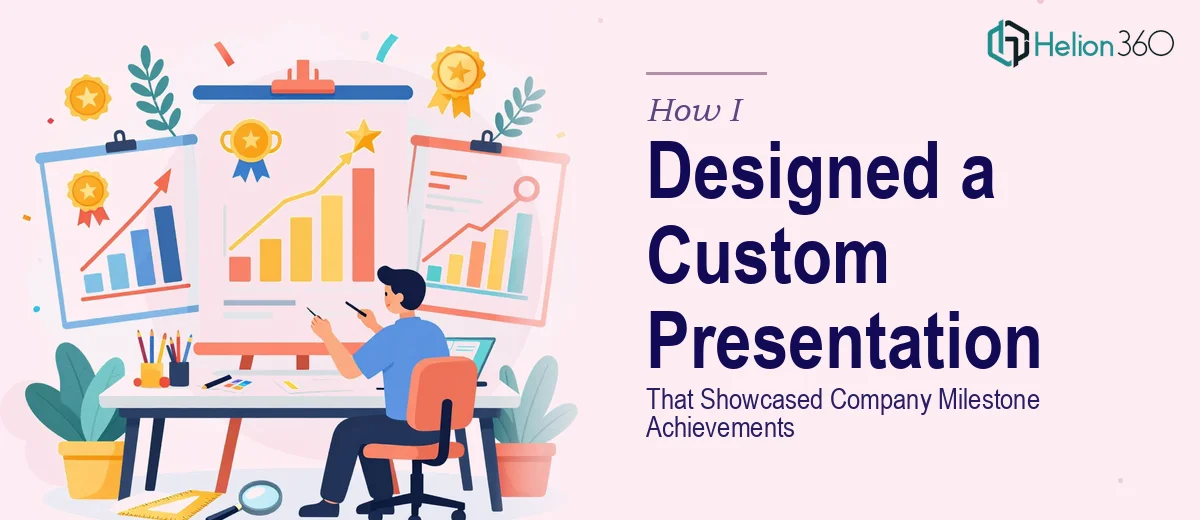 How I Designed a Custom 3-Slide Presentation Template That Showcased a Company's Milestone Achievements