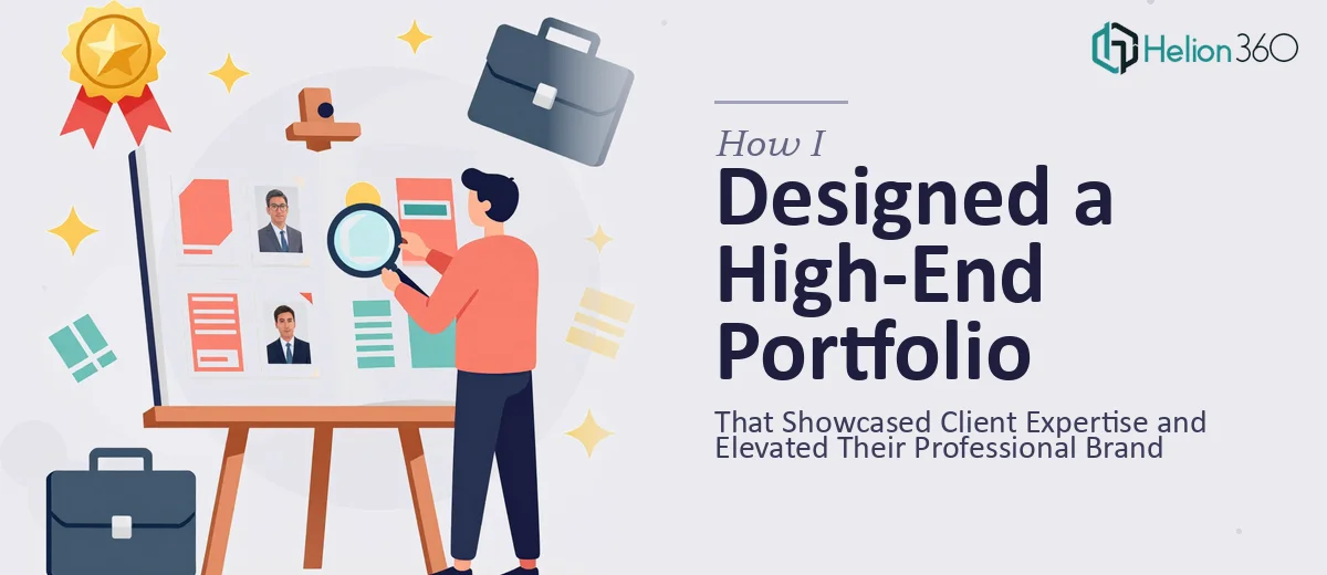 How I Designed a High-End Portfolio Presentation That Showcased Client Expertise and Elevated Their Professional Brand
