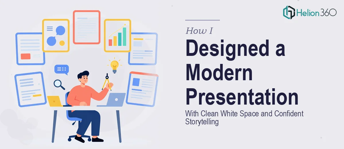 How I Designed a Modern 10-Slide Presentation With Clean White Space and Confident Storytelling