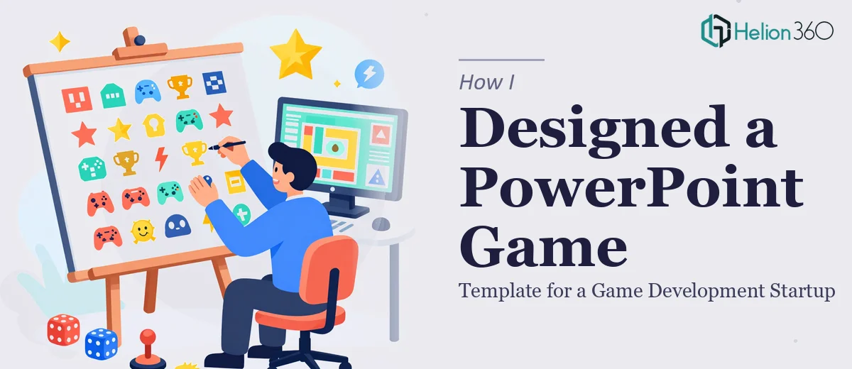 How I Designed a Modern PowerPoint Game Template for a Game Development Startup