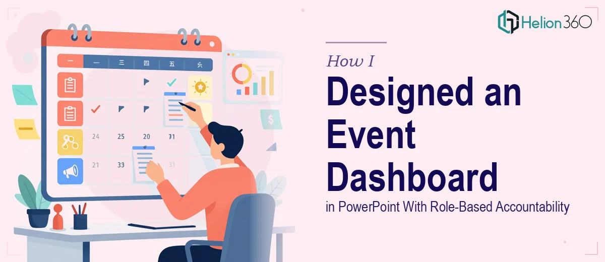 How I Designed a Monthly Event Management Dashboard in PowerPoint With Role-Based Accountability