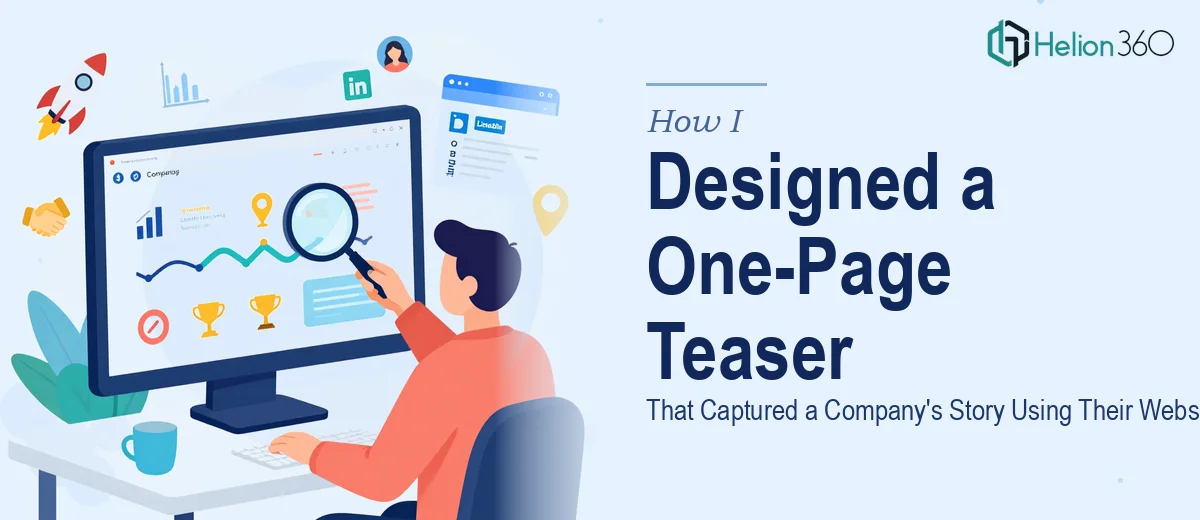 How I Designed a One-Page PowerPoint Teaser That Captured a Company's Story Using Their Website and LinkedIn