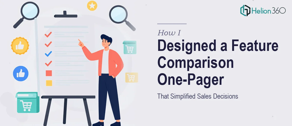 How I Designed a Product Feature Comparison One-Pager That Simplified Sales Decisions