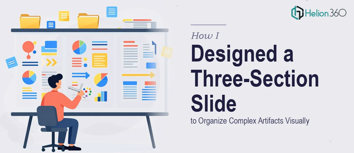 How I Designed a Three-Section PowerPoint Slide to Organize Complex Artifacts Visually