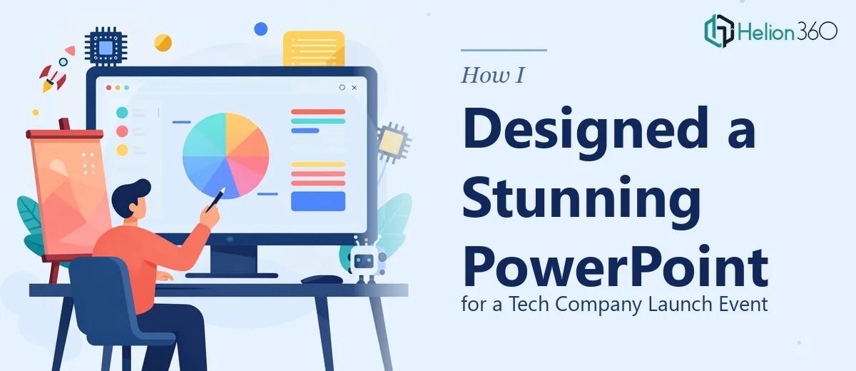 How I Designed a Visually Stunning PowerPoint Presentation for a Tech Company Launch Event