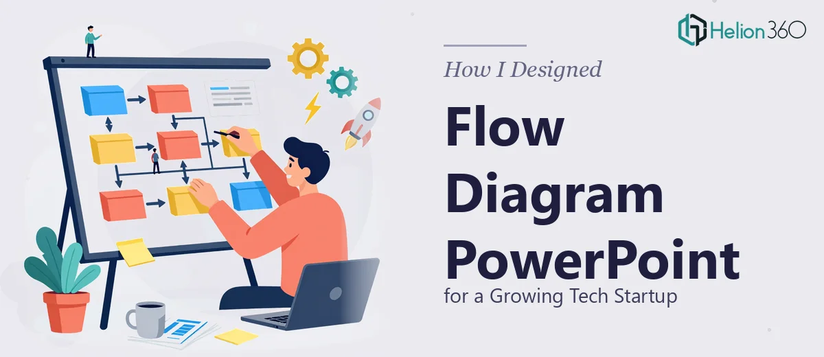 How I Designed a Working Flow Diagram PowerPoint Presentation for a Growing Tech Startup