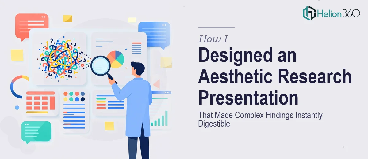 How I Designed an Aesthetic Research Presentation That Made Complex Findings Instantly Digestible