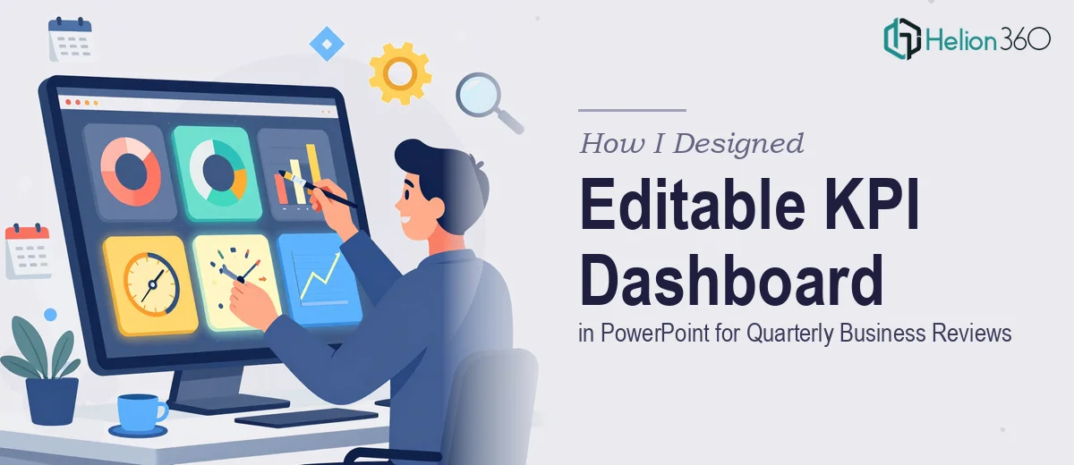 How I Designed an Editable KPI Dashboard in PowerPoint for Quarterly Business Reviews
