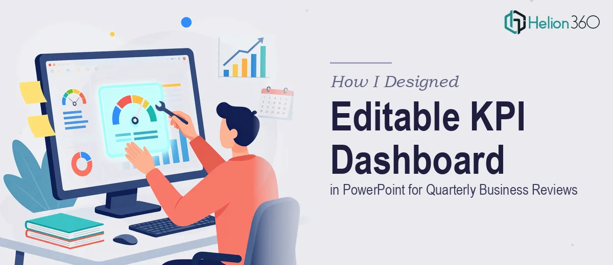 How I Designed an Editable KPI Dashboard in PowerPoint for Quarterly Business Reviews
