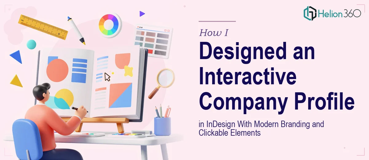 How I Designed an Interactive Company Profile in InDesign With Modern Branding and Clickable Elements