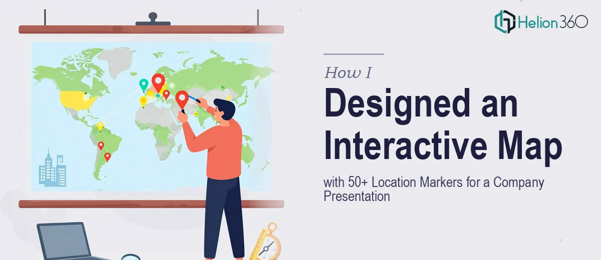 How I Designed an Interactive Map with 50+ Location Markers for a Company Presentation