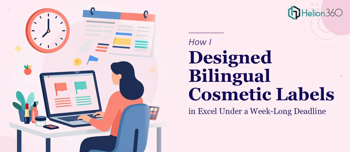 How I Designed Bilingual Cosmetic Labels in Excel Under a Week-Long Deadline