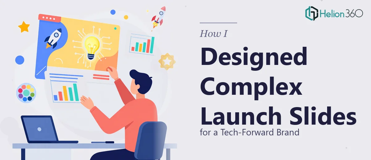 How I Designed Complex Product Launch Presentation Slides for a Tech-Forward Brand