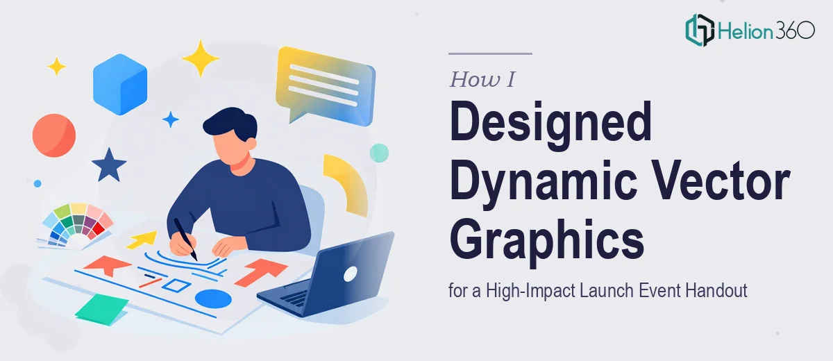 How I Designed Dynamic Vector Graphics for a High-Impact Launch Event Handout