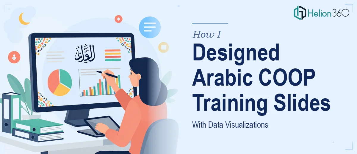 How I Designed Professional Arabic COOP Training Slides With Data Visualizations
