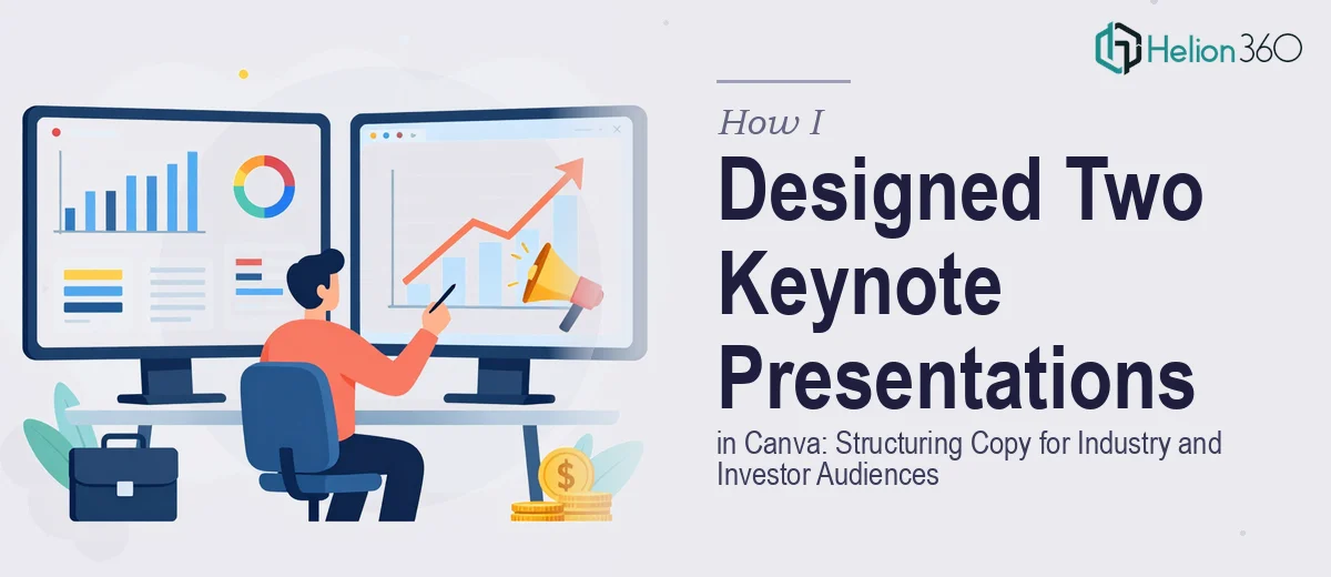 How I Designed Two Keynote Presentations in Canva: Structuring Copy for Industry and Investor Audiences