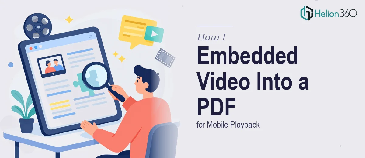 How I Embedded High-Quality Video Into a PDF Presentation for Mobile Playback