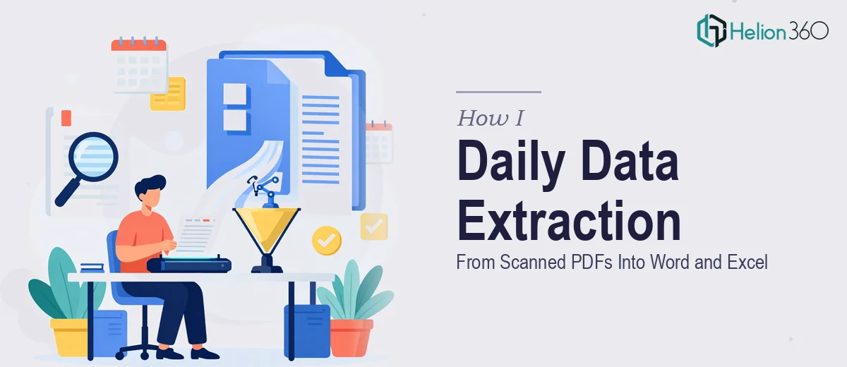 How I Executed Daily Data Extraction From Scanned PDFs Into Word and Excel