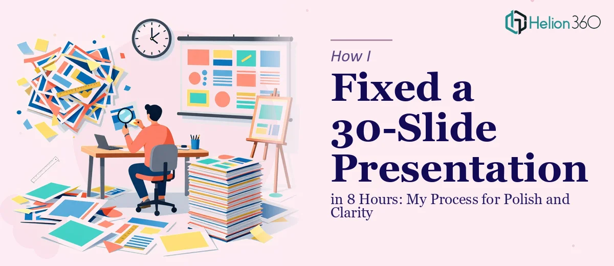 How I Fixed a 30-Slide Presentation in 8 Hours: My Process for Delivering Polish and Clarity