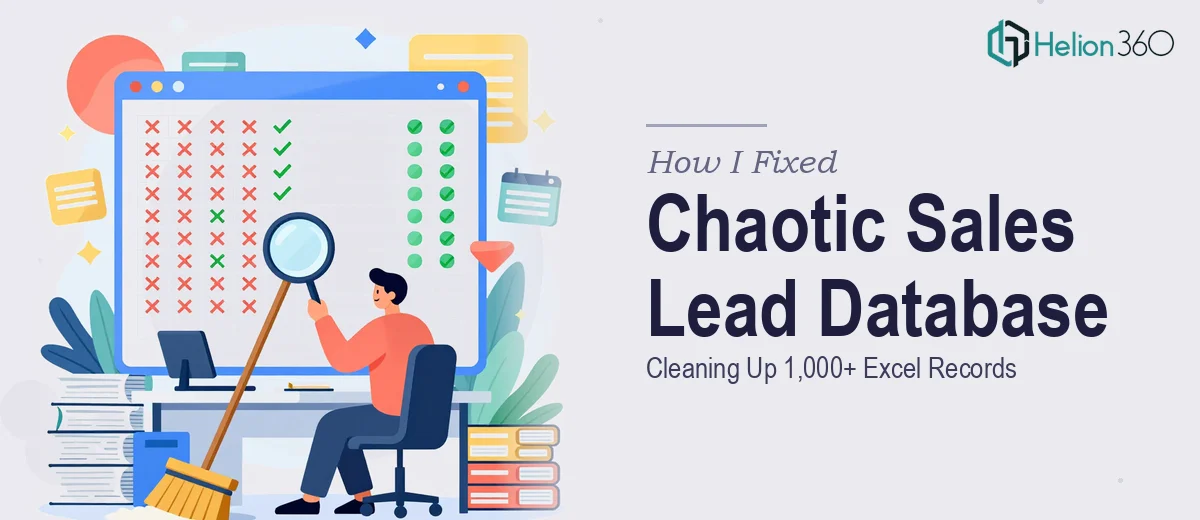 How I Fixed a Chaotic Sales Lead Database and Cleaned Up 1,000+ Excel Records
