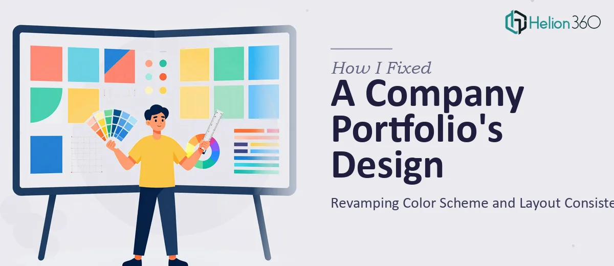 How I Fixed a Company Portfolio's Design: Revamping Color Scheme and Layout Consistency in PowerPoint