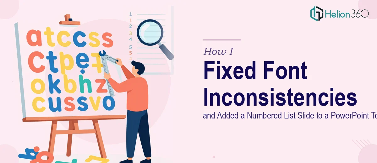 How I Fixed Font Inconsistencies and Added a Numbered List Slide to a PowerPoint Template