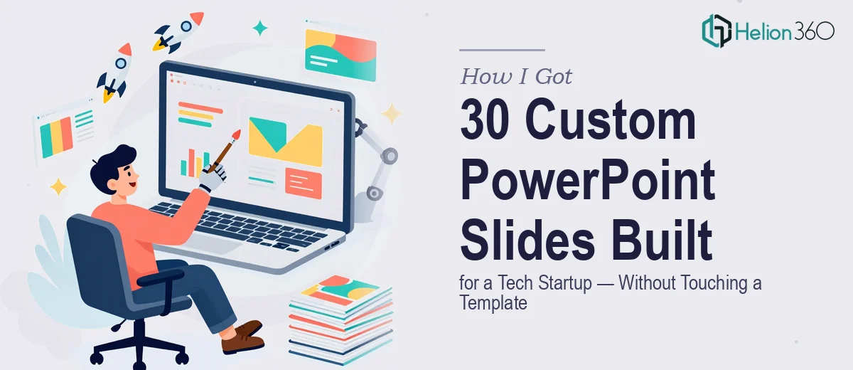 How I Got 30 Custom PowerPoint Slides Built for a Tech Startup's Brand Video — Without Touching a Single Template Myself