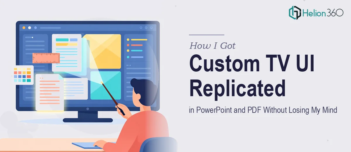 How I Got a Custom TV UI Replicated in PowerPoint and PDF Without Losing My Mind