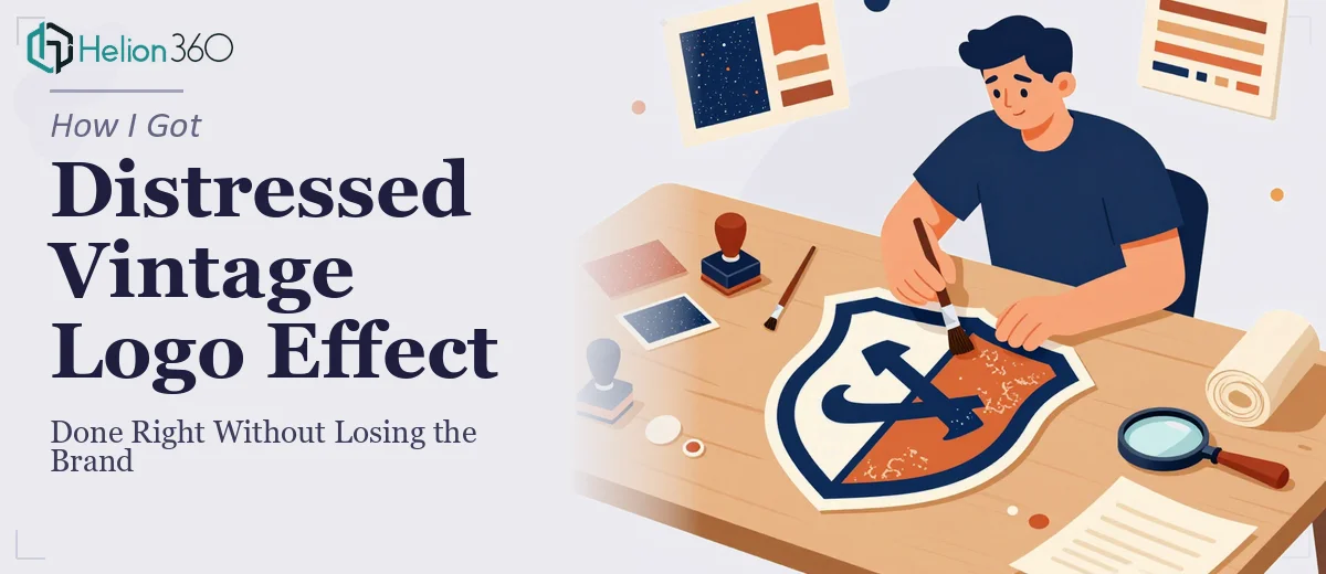 How I Got a Distressed Vintage Logo Effect Done Right — Without Losing the Brand