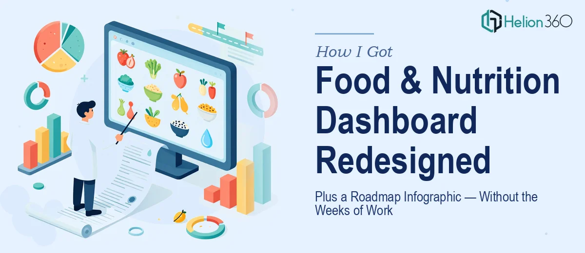 How I Got a Food and Nutrition Security Dashboard Redesigned and a Roadmap Infographic Built — Without the Weeks of Work