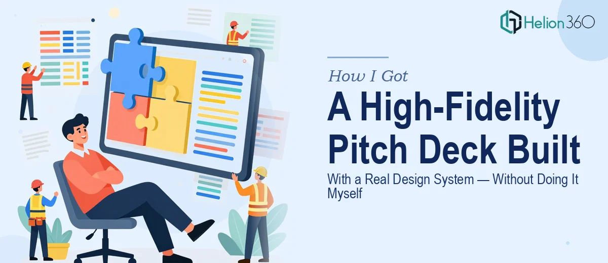 How I Got a High-Fidelity Interactive Pitch Deck Built with a Real Design System — Without Doing It Myself