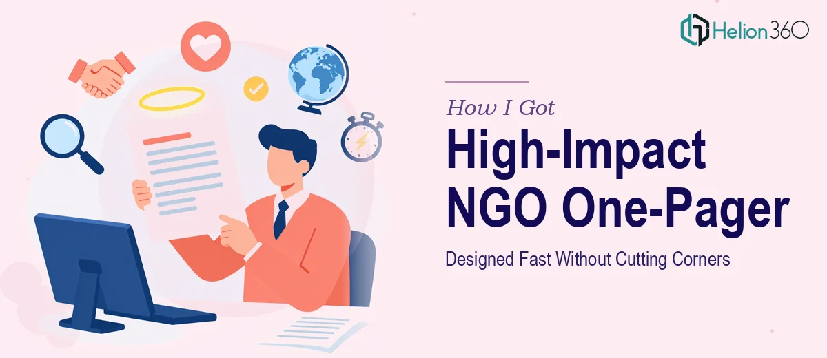 How I Got a High-Impact NGO One-Pager Designed Fast — Without Cutting Corners